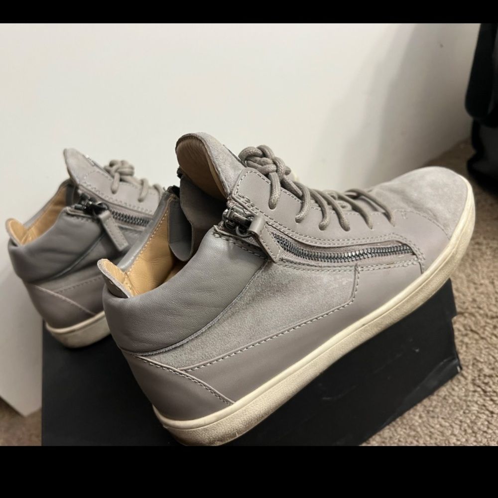 Giuseppe Zanotti Suede Colorblock Pattern Sneaker… - image 1